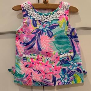 Lilly Pulitzer Baby Girl Shift Dress & Bloomers Set 3-6M “It Was All A Dream”